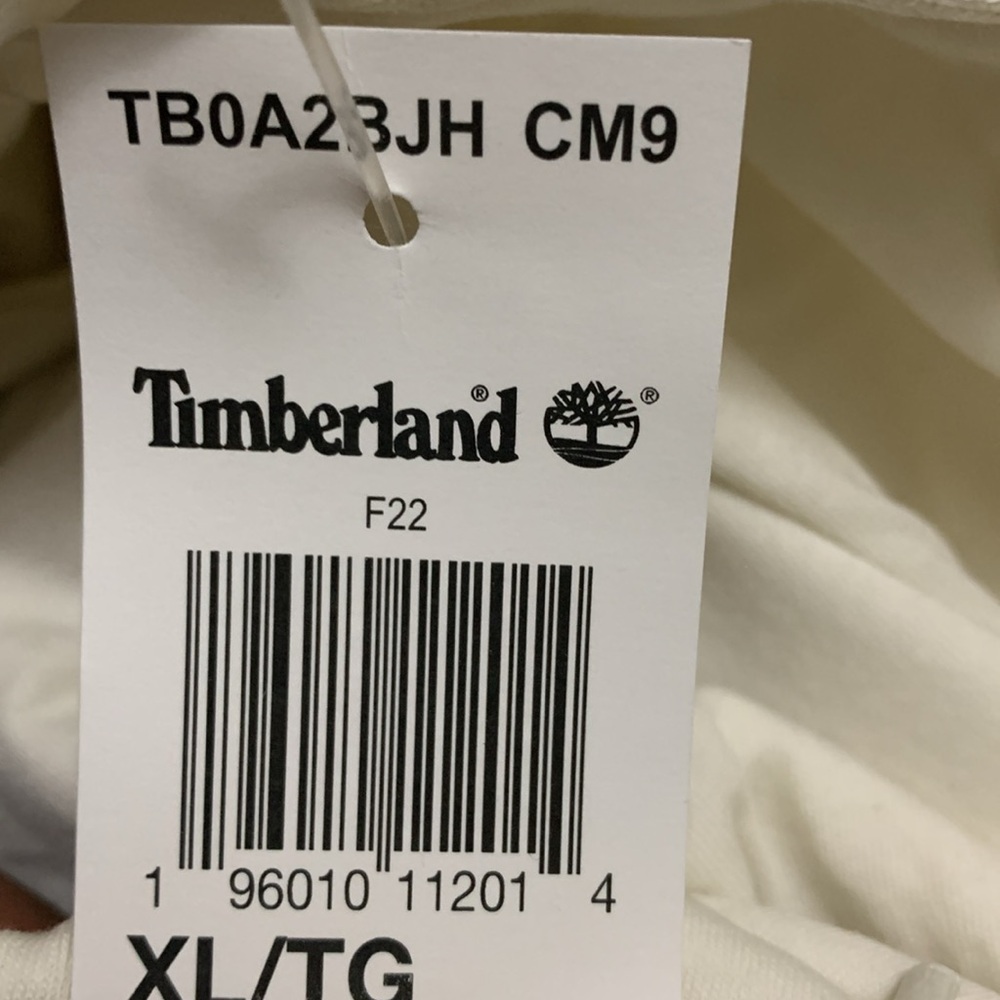 NEW TIMBERLAND TREE LOGO VINTAGE WHITE HOODIE MENS Size XL - Picture 7 of 7